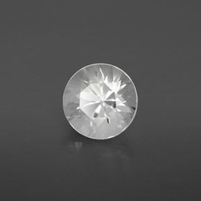 Goshenite blanc naturelle coupe roude, 2,78 ct, VVS-VS