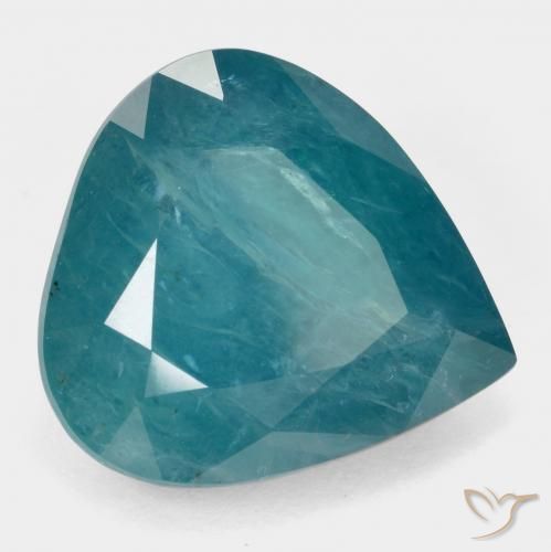 Grandidiérite Vert bleu vif naturelle En forme de poire, 17.33 ct, SI