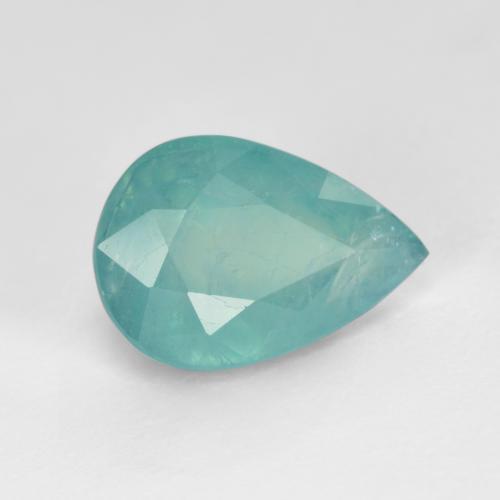 Grandidiérite Turquoise naturelle En forme de poire, 1.32 ct, SI