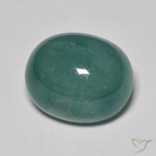 Grandidiérite Vert bleu naturelle ovale, 11.74 ct, Translucide