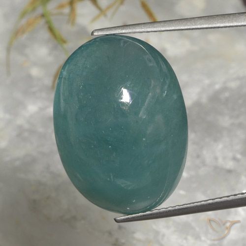 22.47ct Naturel Bleu verdâtre Grandidierite, ovale, Translucide