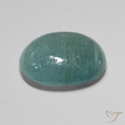 Grandidiérite Turquoise naturelle ovale, 11.77 ct, Translucide