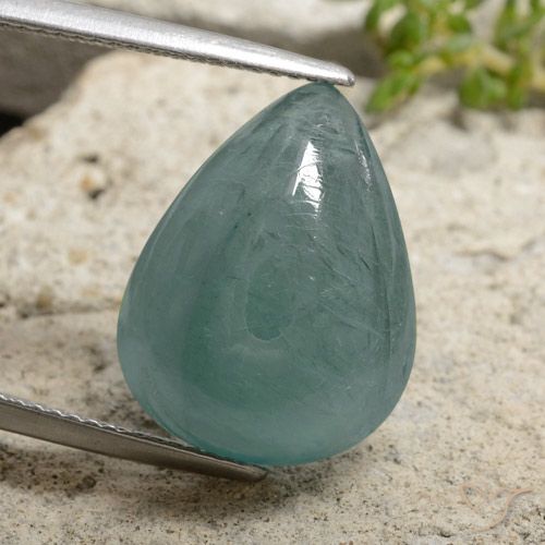 12.25ct Naturel Bleu verdâtre Grandidierite, En forme de poire, Translucide