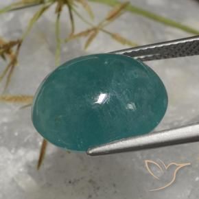 Grandidiérite Turquoise profond naturelle ovale, 11.72 ct, Translucide
