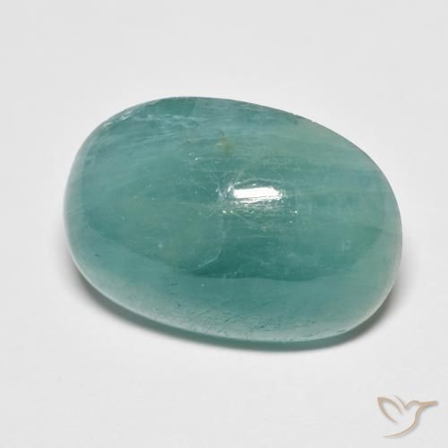Grandidiérite Bleu verdâtre naturelle ovale, 10.79 ct, Translucide