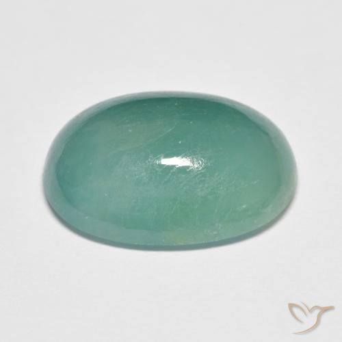 Grandidiérite Bleu verdâtre naturelle ovale, 10.79 ct, Translucide