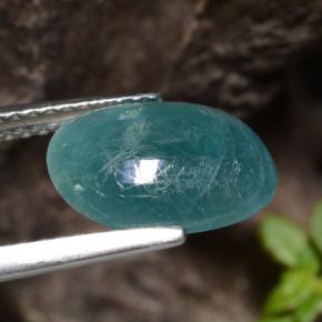 Grandidiérite Vert bleuâtre naturelle Coupe ovale, 2.33 ct, Translucide