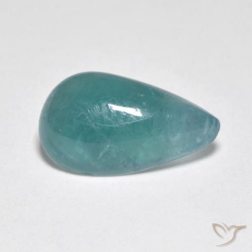 Grandidiérite Turquoise naturelle En forme de poire, 2.43 ct, Translucide