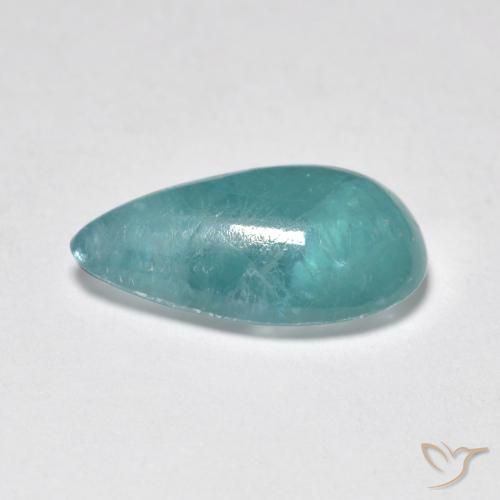 Grandidiérite Turquoise naturelle En forme de poire, 2.43 ct, Translucide