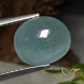 Grandidiérite Ton sarcelle naturelle ovale, 3.31 ct, Translucide