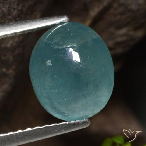 3.09ct Naturel Bleu vert Grandidierite, ovale, Translucide
