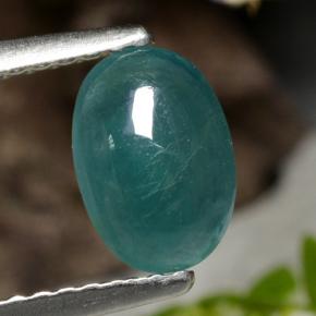 Grandidiérite vert naturelle coupe ovale, 0,93 ct, translucide