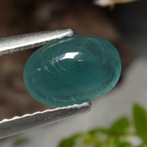 Grandidiérite vert naturelle coupe ovale, 0,93 ct, translucide