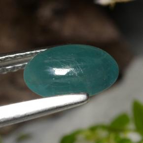 Grandidiérite vert naturelle coupe ovale, 0,93 ct, translucide