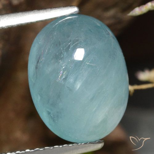 4.58ct Naturel Vert bleu clair Grandidierite, ovale, Translucide