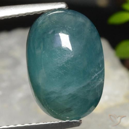 5.05ct Naturel Bleu vert Grandidierite, ovale, Translucide