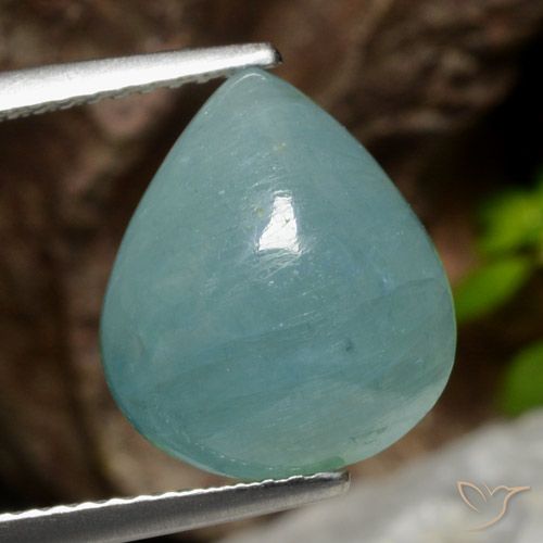 6.55ct Naturel Bleu électrique Grandidierite, En forme de poire, Translucide