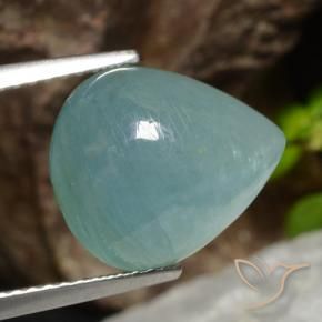 Grandidiérite Bleu électrique naturelle En forme de poire, 6.55 ct, Translucide