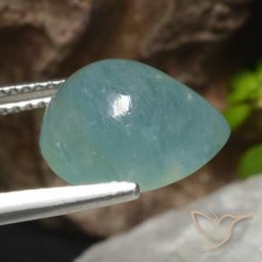 Grandidiérite Bleu électrique naturelle En forme de poire, 6.55 ct, Translucide