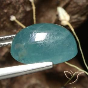Grandidiérite Vert bleu moyen-foncé naturelle ovale, 6.02 ct, Translucide
