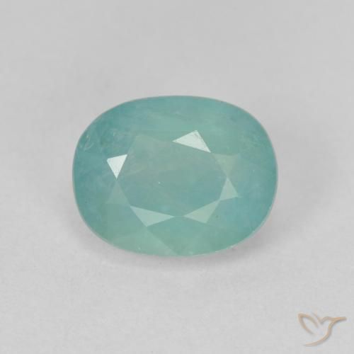 1.77ct Naturel Bleu vert Grandidierite, ovale, VS-SI