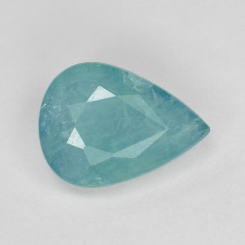 Grandidiérite Vert bleu moyen-foncé naturelle En forme de poire, 1.60 ct, VS-SI