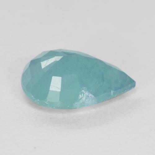 Grandidiérite Vert bleu moyen-foncé naturelle En forme de poire, 1.60 ct, VS-SI