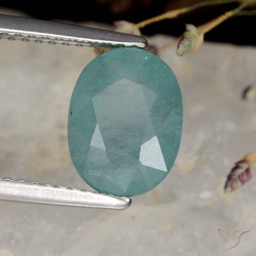 Grandidiérite Ton bleu électrique naturelle ovale, 2.76 ct, VS-SI