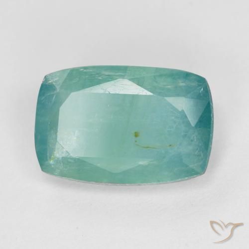 Grandidiérite Bleu vert moyen naturelle Coupe coussin, 2.20 ct, VS-SI