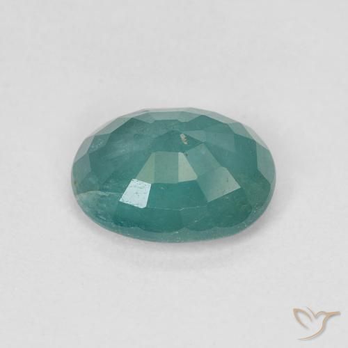 Grandidiérite Vert bleuâtre naturelle ovale, 1.83 ct, VS-SI