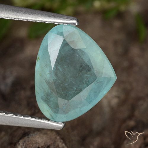 1.80ct Naturel Bleu électrique Grandidierite, En forme de poire, VS-SI