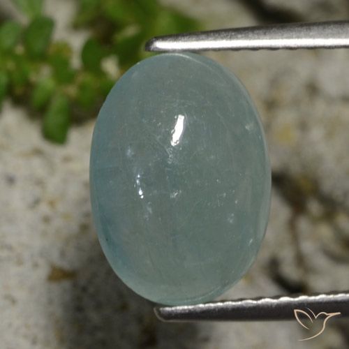 3.78ct Naturel Vert bleu pâle Grandidierite, ovale, Translucide
