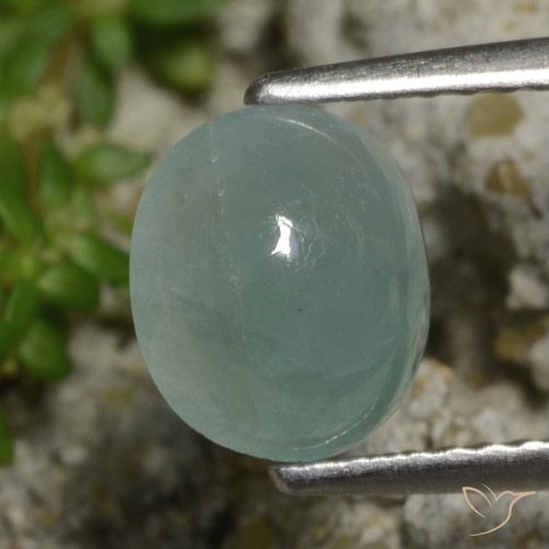 1.97ct Naturel Bleu vert léger Grandidierite, ovale, Translucide