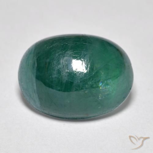 Grandidiérite Bleu vert foncé naturelle ovale, 4.32 ct, Translucide