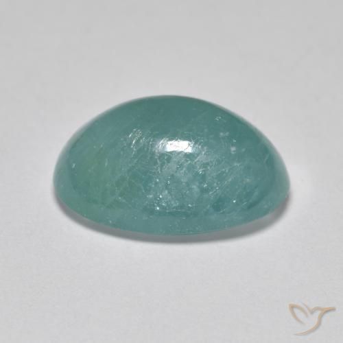 Grandidiérite Bleu vert moyen naturelle ovale, 3.64 ct, Translucide