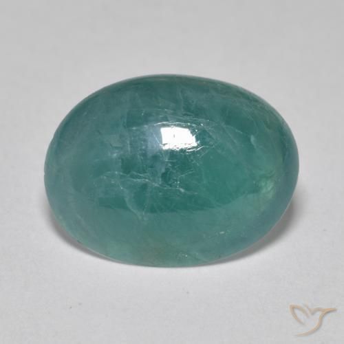 Grandidiérite Vert bleu naturelle ovale, 2.86 ct, Translucide