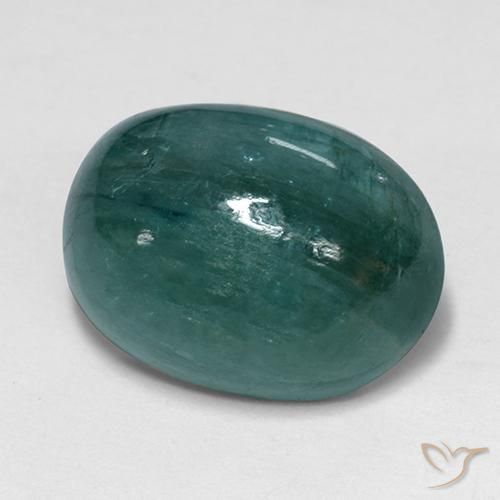 Grandidiérite Vert bleu foncé naturelle ovale, 4.65 ct, Opaque