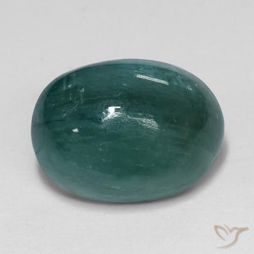 Grandidiérite Vert bleu foncé naturelle ovale, 4.65 ct, Opaque