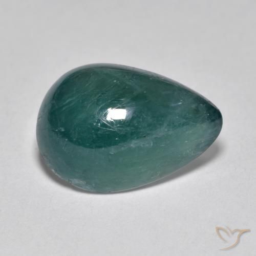 Grandidiérite Turquoise profond naturelle En forme de poire, 3.73 ct, Translucide
