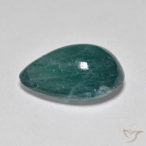 Grandidiérite Turquoise profond naturelle En forme de poire, 3.73 ct, Translucide