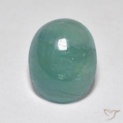3.24ct Naturel Bleu vert moyen Grandidierite, ovale, Translucide