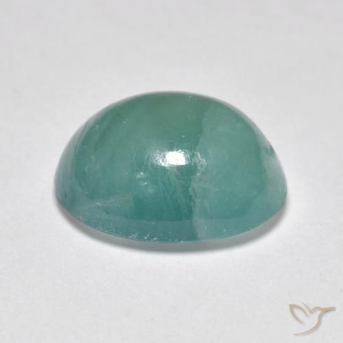 Grandidiérite Bleu vert moyen naturelle ovale, 3.24 ct, Translucide
