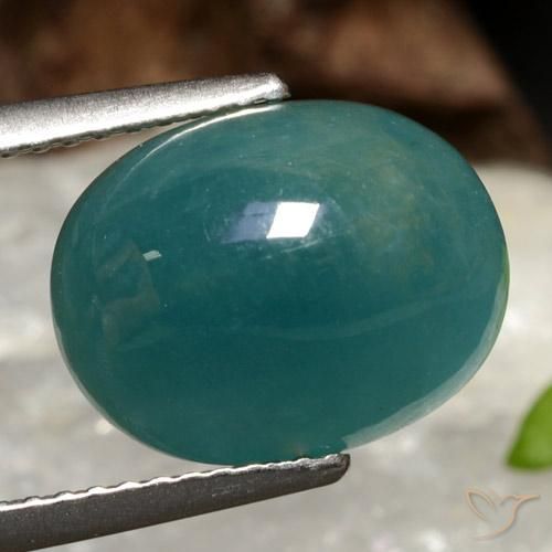 Grandidiérite Turquoise naturelle ovale, 6.16 ct, Translucide