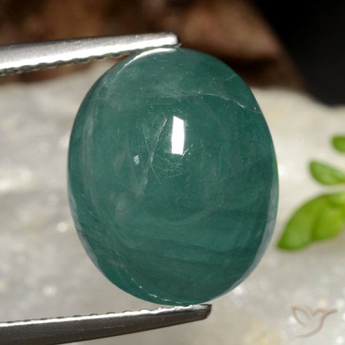 8.97ct Naturel Turquoise profond Grandidierite, ovale, Translucide