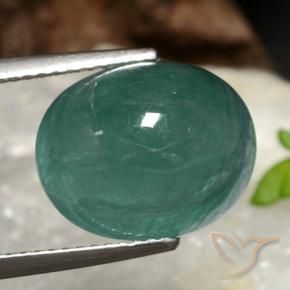 Grandidiérite Turquoise profond naturelle ovale, 8.97 ct, Translucide