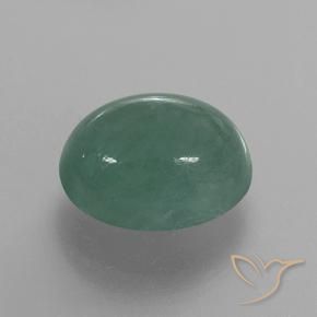 Grandidiérite Vert bleuté moyen naturelle ovale, 5.27 ct, Translucide
