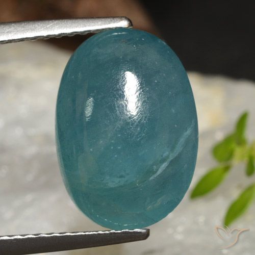6.33ct Naturel Bleu vert Grandidierite, ovale, Translucide