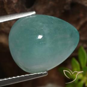 Grandidiérite Bleu vert léger naturelle En forme de poire, 7.18 ct, Translucide