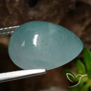 Grandidiérite Bleu vert léger naturelle En forme de poire, 7.18 ct, Translucide