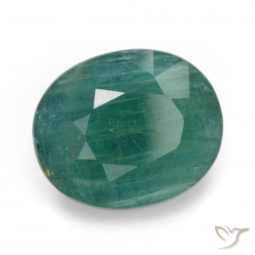 Grandidiérite Bleu verdâtre naturelle ovale, 8.66 ct, I1